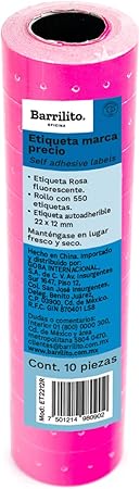 Etiquetas Adhesivas en Rollo C/10| Barrilito