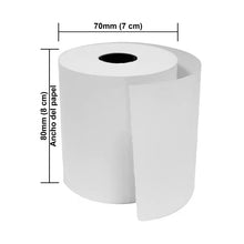 Rollo de Papel Térmico 80mm X 70M | Rollos T8070