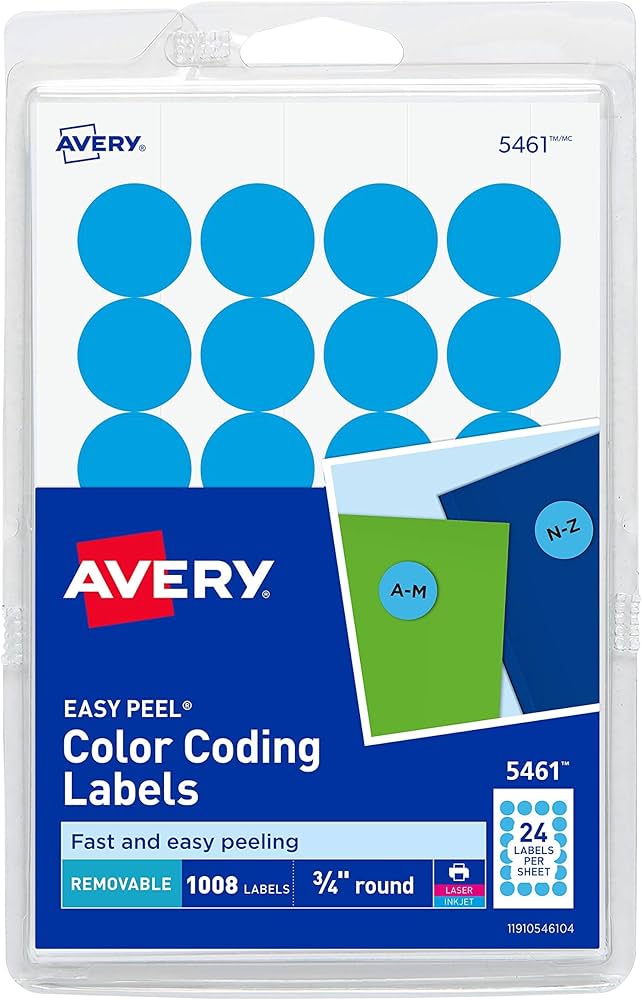 Etiqueta Redonda 3/4 1.9 cm C/1008 | Avery