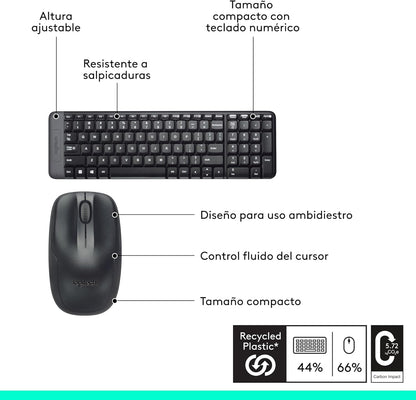 Combo Mouse y Teclado Inalámbrico MK220  | Logitech 920-004430