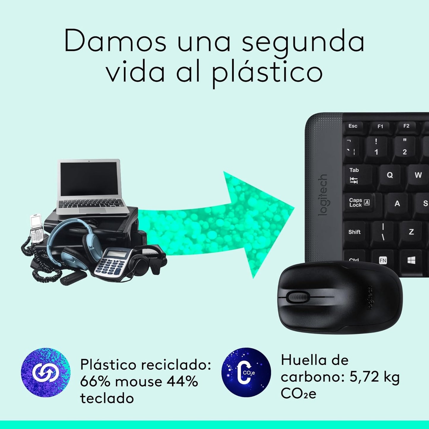 Combo Mouse y Teclado Inalámbrico MK220  | Logitech 920-004430