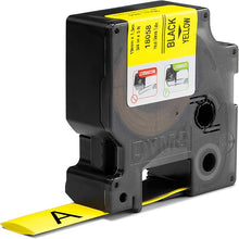 Cinta para Rotulador Rhino Termo 3/4 in 19 mm x 1.52 m Negro/Amarillo | Dymo 18058