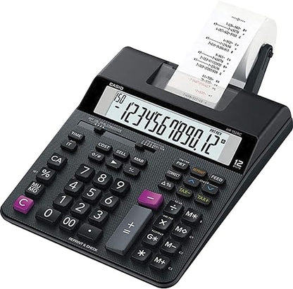 Calculadora con Impresora 12 Digitos Negra | Casio HR-200RC