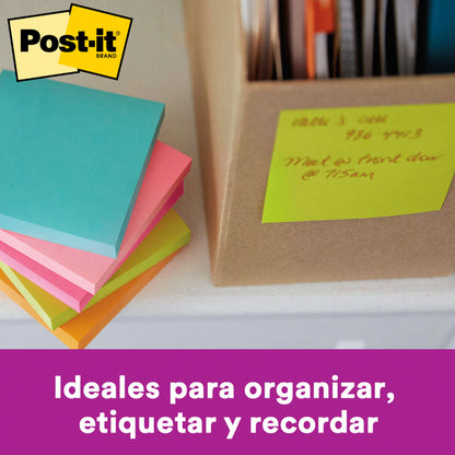Notas Súper Adhesivas Pop Up Colección Miami 76 x 76 mm | Post-It 70007053245