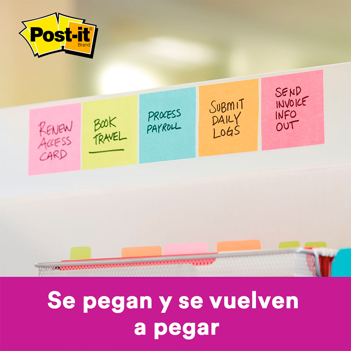 Notas Adhesivas Ola Aqua 22018 7.6 x 7.6 cm | Post-It 70005298933