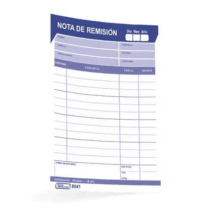 Nota de Remisión Printaform Original con 50 | Printaform 8041