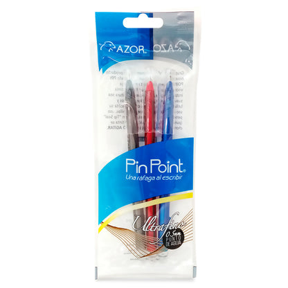 Bolígrafo Pin Point Ultrafino con 3 | Azor 6843
