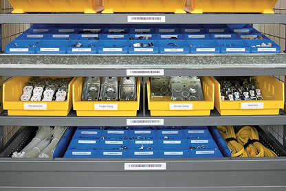 Cinta Rhino Vinyl 1/2" 12mm  x 5.5m Negro/Blanco | Dymo 18444