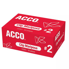 CLIP MARIPOSA #2 CON 50 - ACCO P1720
