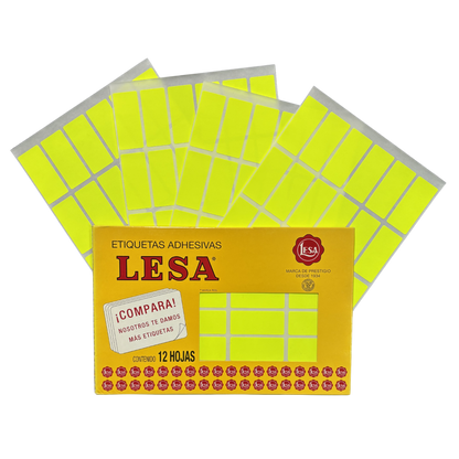 Etiqueta Adhesiva #15 (47 x 21 mm) 12 Hojas con 24 (288) | Lesa 2-515