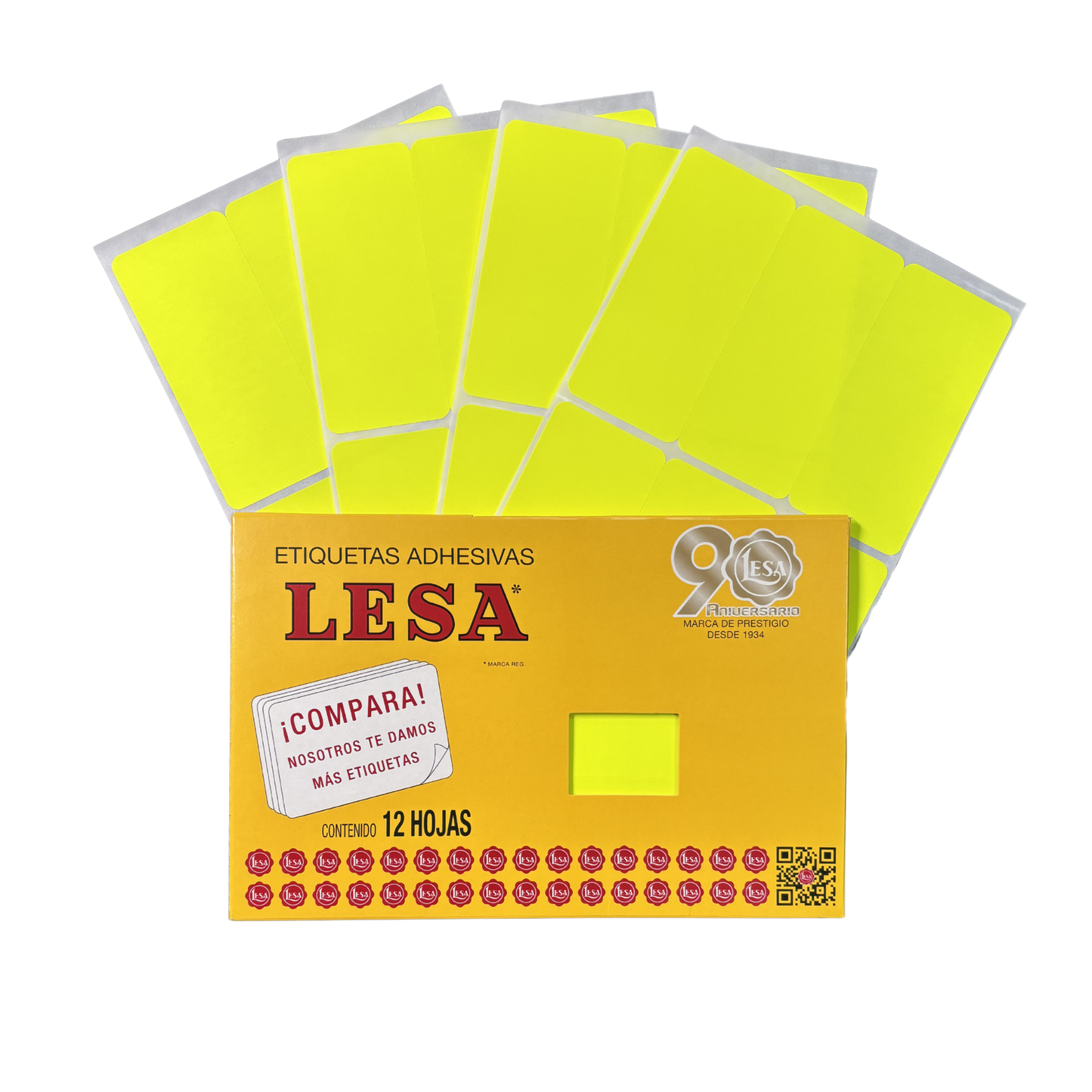 Etiqueta Adhesiva #19 (101 x 46 mm) 12 Hojas con 6 (72) | Lesa 2-519