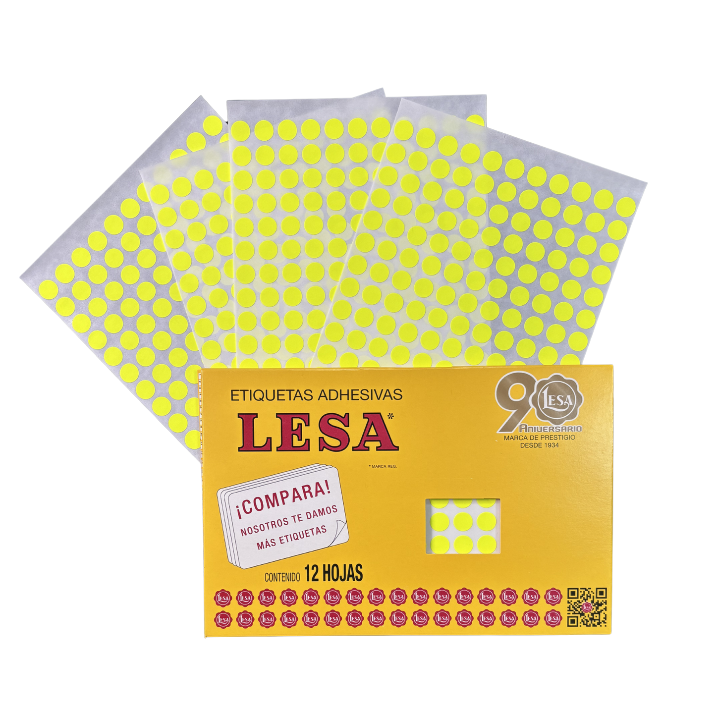 Etiqueta #10 de 10 mm 12 Hojas con 176 | LESA