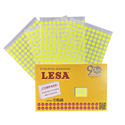 Etiqueta #10 de 10 mm 12 Hojas con 176 | LESA