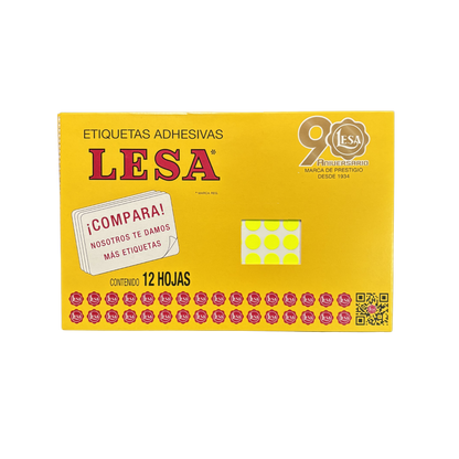 Etiqueta #10 de 10 mm 12 Hojas con 176 | LESA