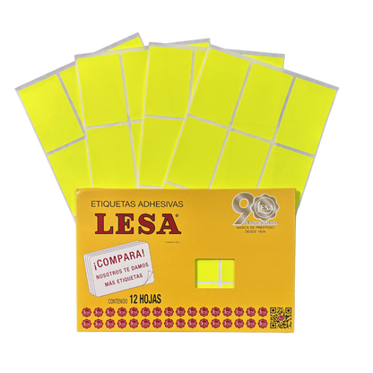 Etiqueta Adhesiva #13 (69 x 44 mm) 12 Hojas con 9 (108) | Lesa 2-513