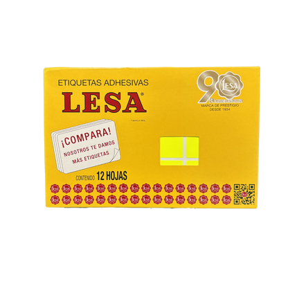 Etiqueta Adhesiva #13 (69 x 44 mm) 12 Hojas con 9 (108) | Lesa 2-513