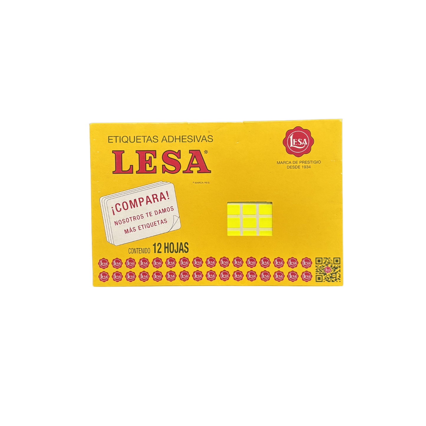 Etiqueta Adhesiva #1  12 x 09 mm 12 Hojas con 180 |  LESA 2-501