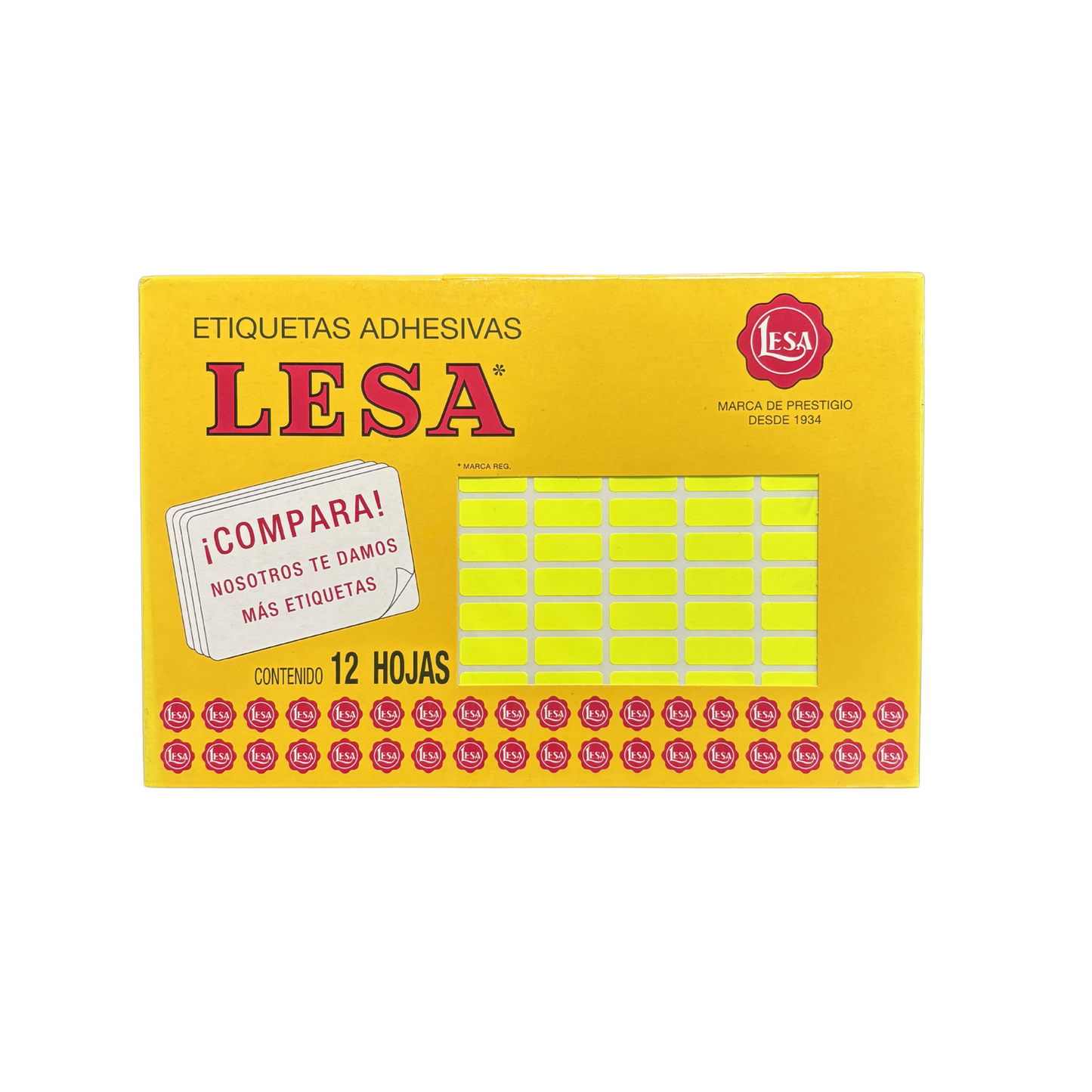 Etiqueta Adhesiva #4 (20 x 08 mm) 12 Hojas con 140 (1680) |  Lesa 2-504