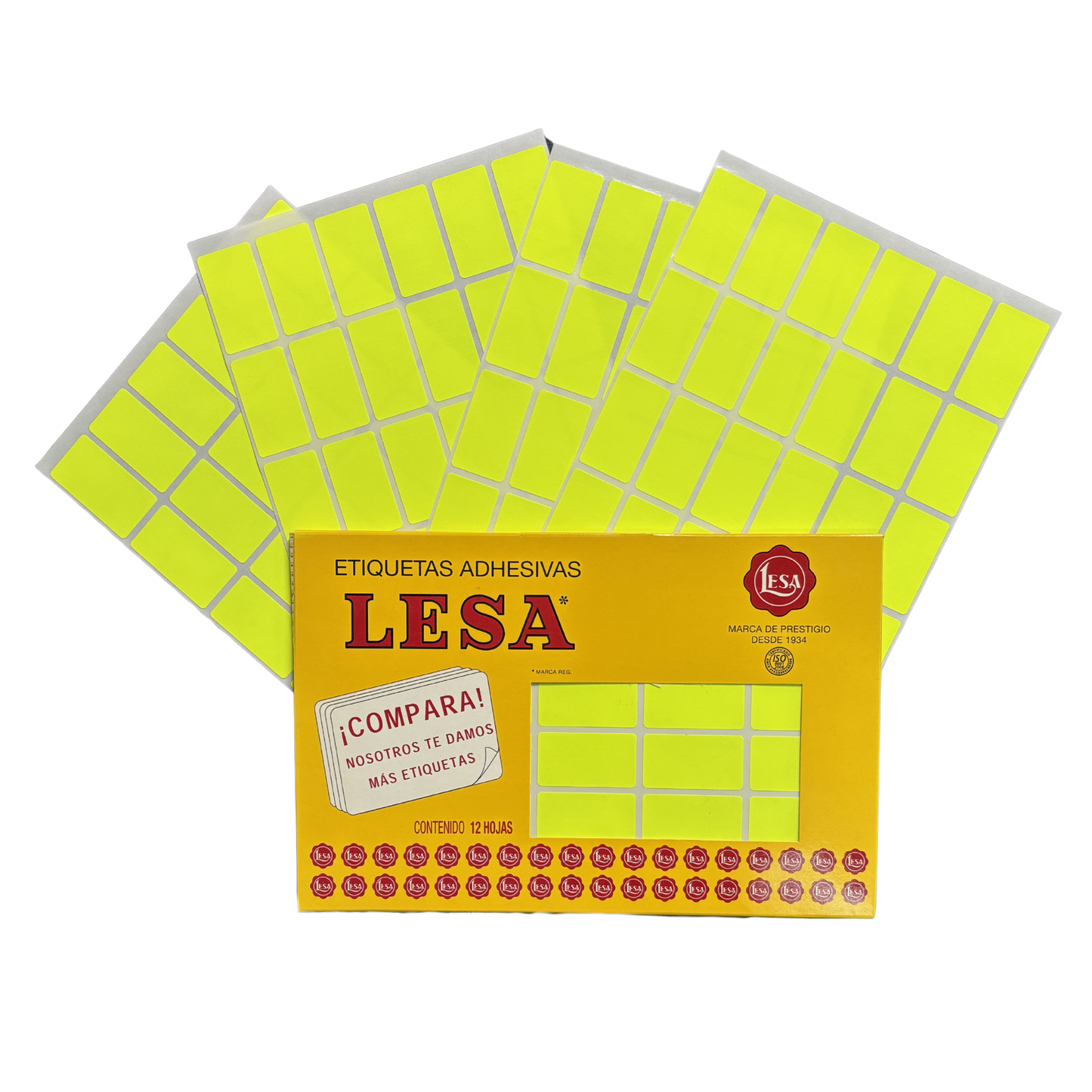 Etiqueta Adhesiva #7 (38 x 21 mm) 12 Hojas con 30 (360) |  LESA 2-507