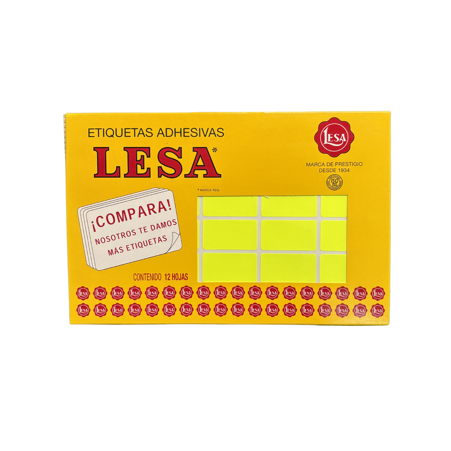 Etiqueta Adhesiva #7 (38 x 21 mm) 12 Hojas con 30 (360) |  LESA 2-507