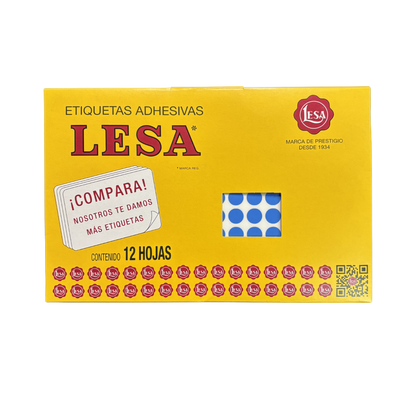 Etiqueta #10 de 10 mm 12 Hojas con 176 | LESA