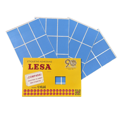 Etiqueta Adhesiva #13 (69 x 44 mm) 12 Hojas con 9 (108) | Lesa 2-513