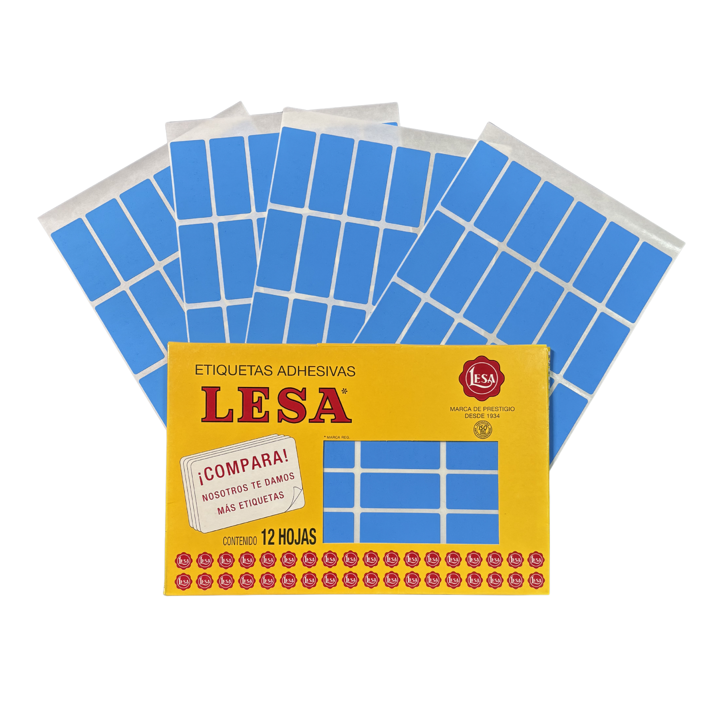 Etiqueta Adhesiva #15 (47 x 21 mm) 12 Hojas con 24 (288) | Lesa 2-515