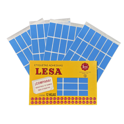 Etiqueta Adhesiva #15 (47 x 21 mm) 12 Hojas con 24 (288) | Lesa 2-515