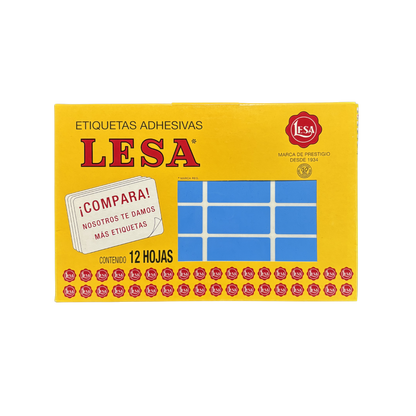 Etiqueta Adhesiva #15 (47 x 21 mm) 12 Hojas con 24 (288) | Lesa 2-515