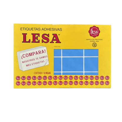 Etiqueta Adhesiva #16 (49 x 33 mm) 12 Hojas con 16 (192) | LESA 2-516