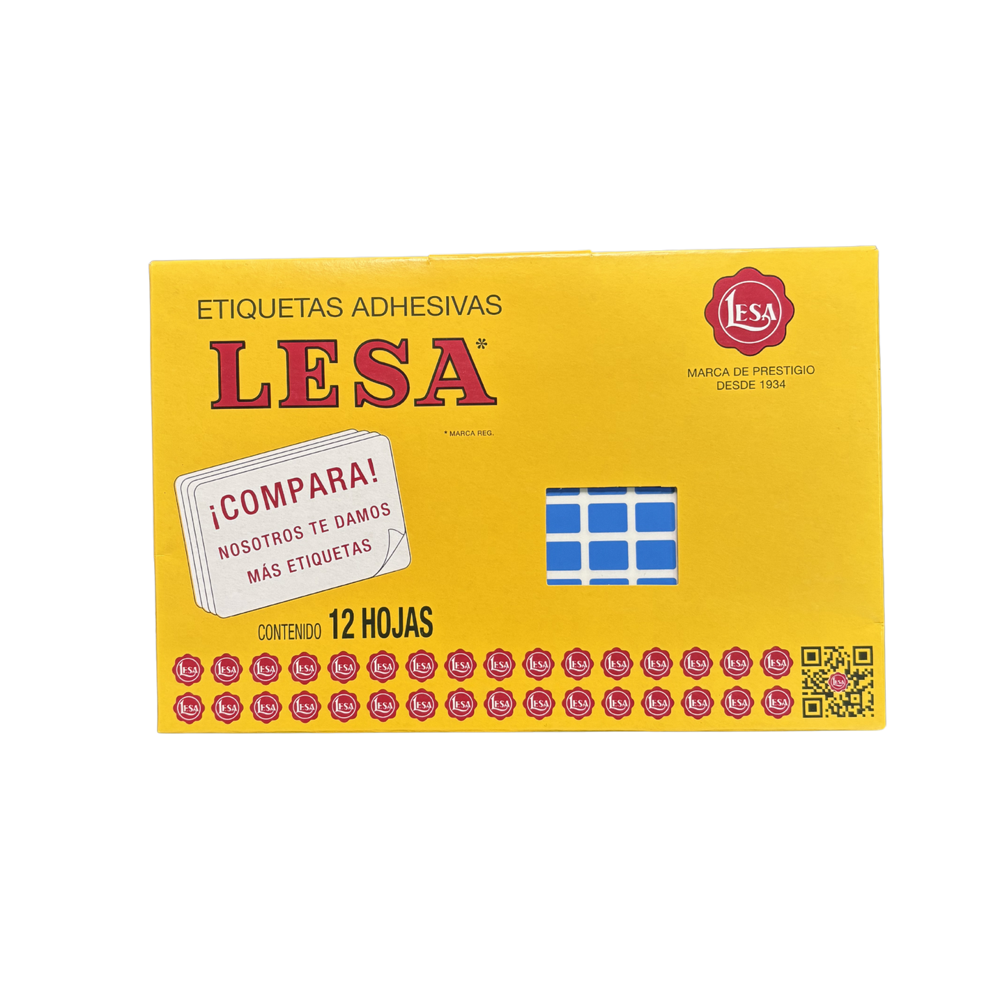 Etiqueta Adhesiva #1  12 x 09 mm 12 Hojas con 180 |  LESA 2-501