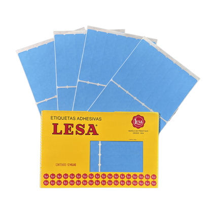 Etiqueta Adhesiva #20 (102 x 20 mm) 12 Hojas con 14 (168) | Lesa 2-520