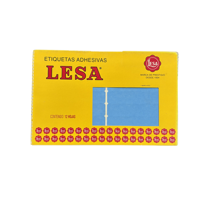 Etiqueta Adhesiva #20 (102 x 20 mm) 12 Hojas con 14 (168) | Lesa 2-520