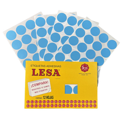 Etiqueta Adhesiva #22 (32 mm) 12 Hojas con 24 (288) | Lesa 2-522