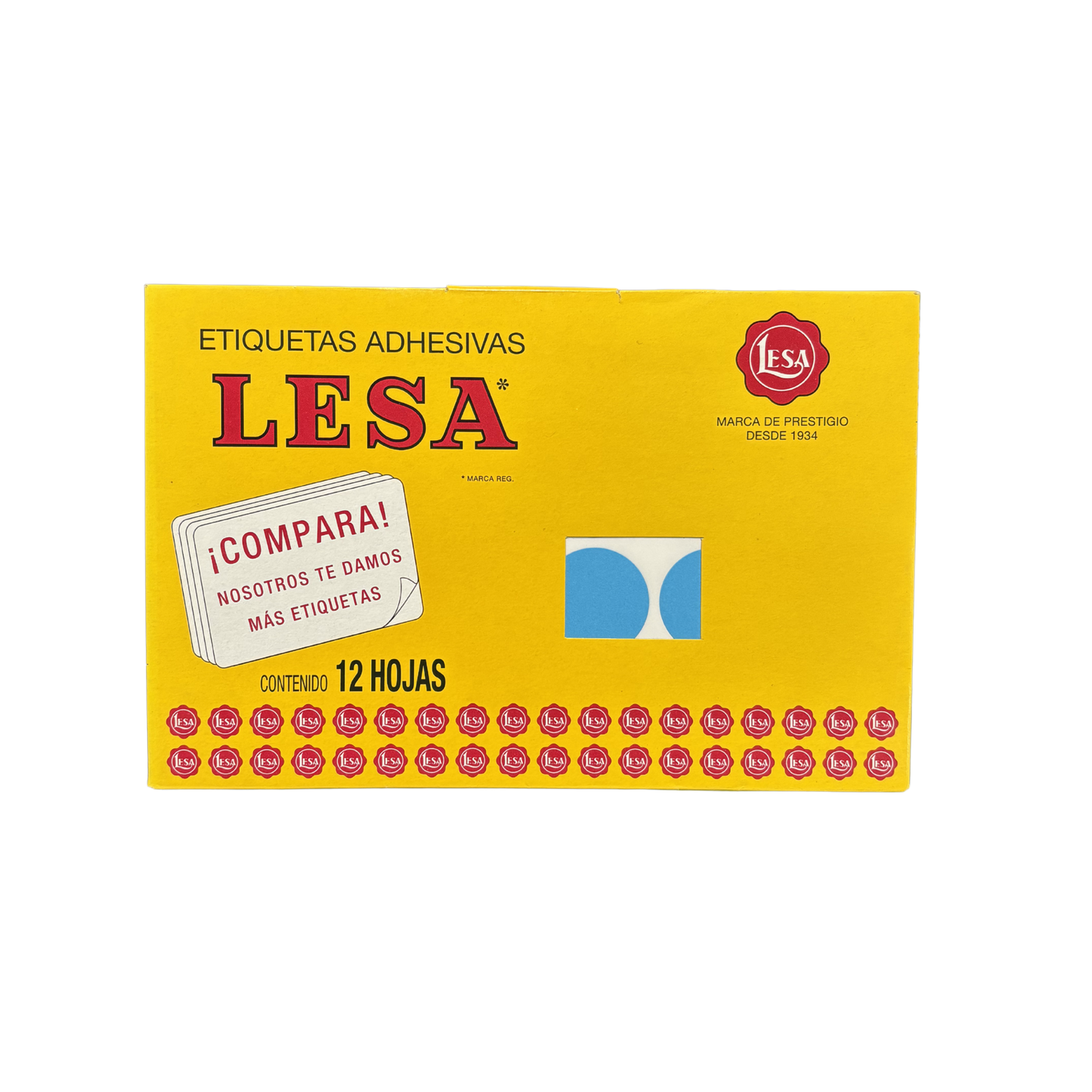 Etiqueta Adhesiva #22 (32 mm) 12 Hojas con 24 (288) | Lesa 2-522