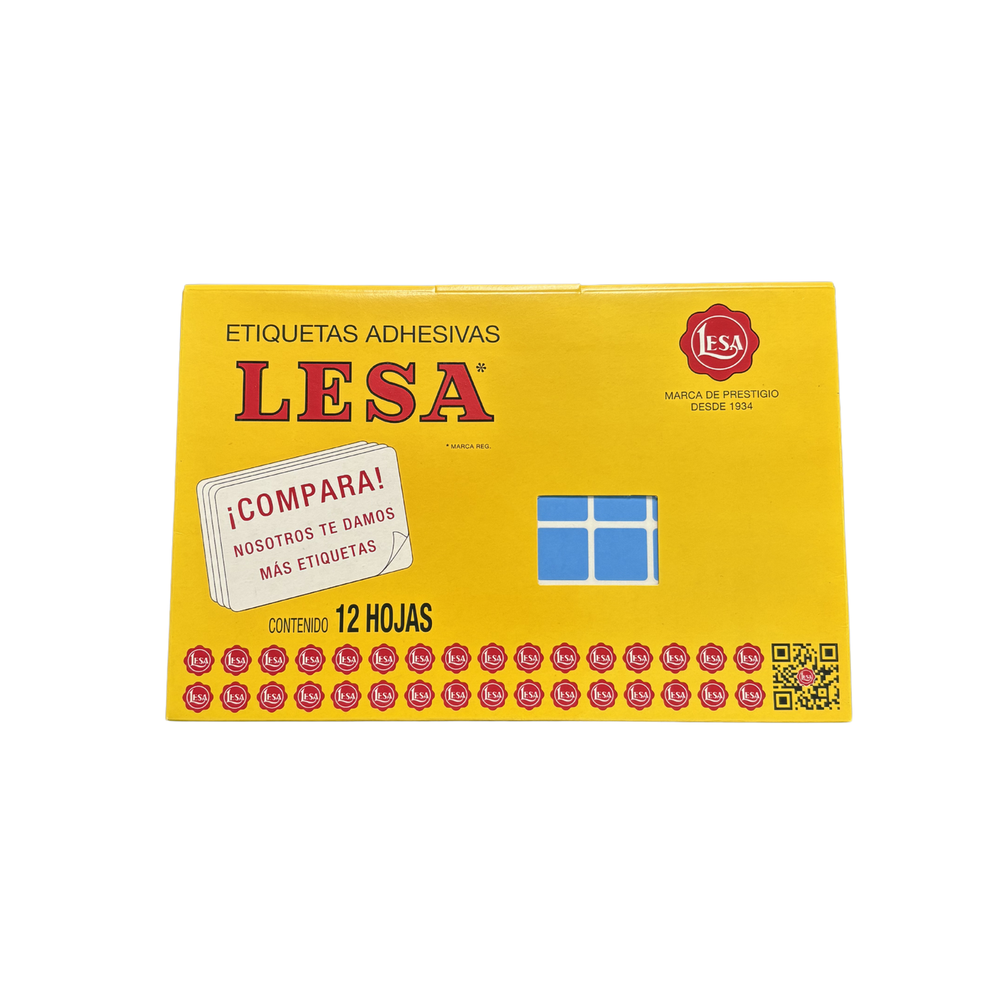 Etiqueta Adhesiva #3 (18 x 18 mm) 12 Hojas con 77 |  LESA 2-503