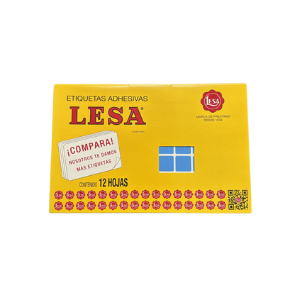 Etiqueta Adhesiva #3 (18 x 18 mm) 12 Hojas con 77 |  LESA 2-503