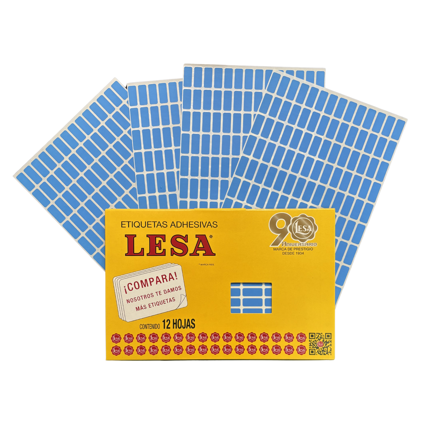 Etiqueta Adhesiva #4 (20 x 08 mm) 12 Hojas con 140 (1680) |  Lesa 2-504