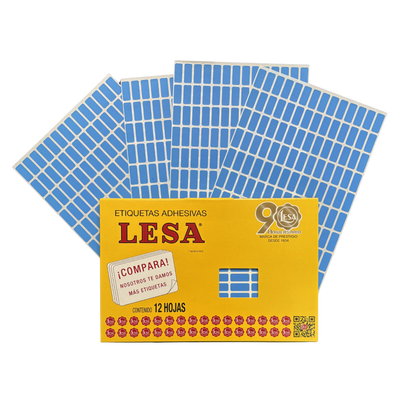 Etiqueta Adhesiva #4 (20 x 08 mm) 12 Hojas con 140 (1680) |  Lesa 2-504