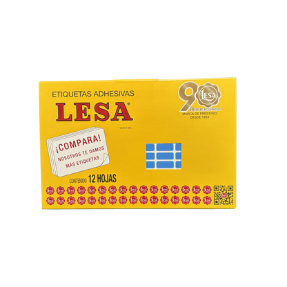 Etiqueta Adhesiva #4 (20 x 08 mm) 12 Hojas con 140 (1680) |  Lesa 2-504