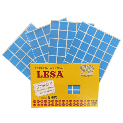 Etiqueta Adhesiva #5 (25 x 25 mm) 12 Hojas con 40 (480) |  LESA 2-505