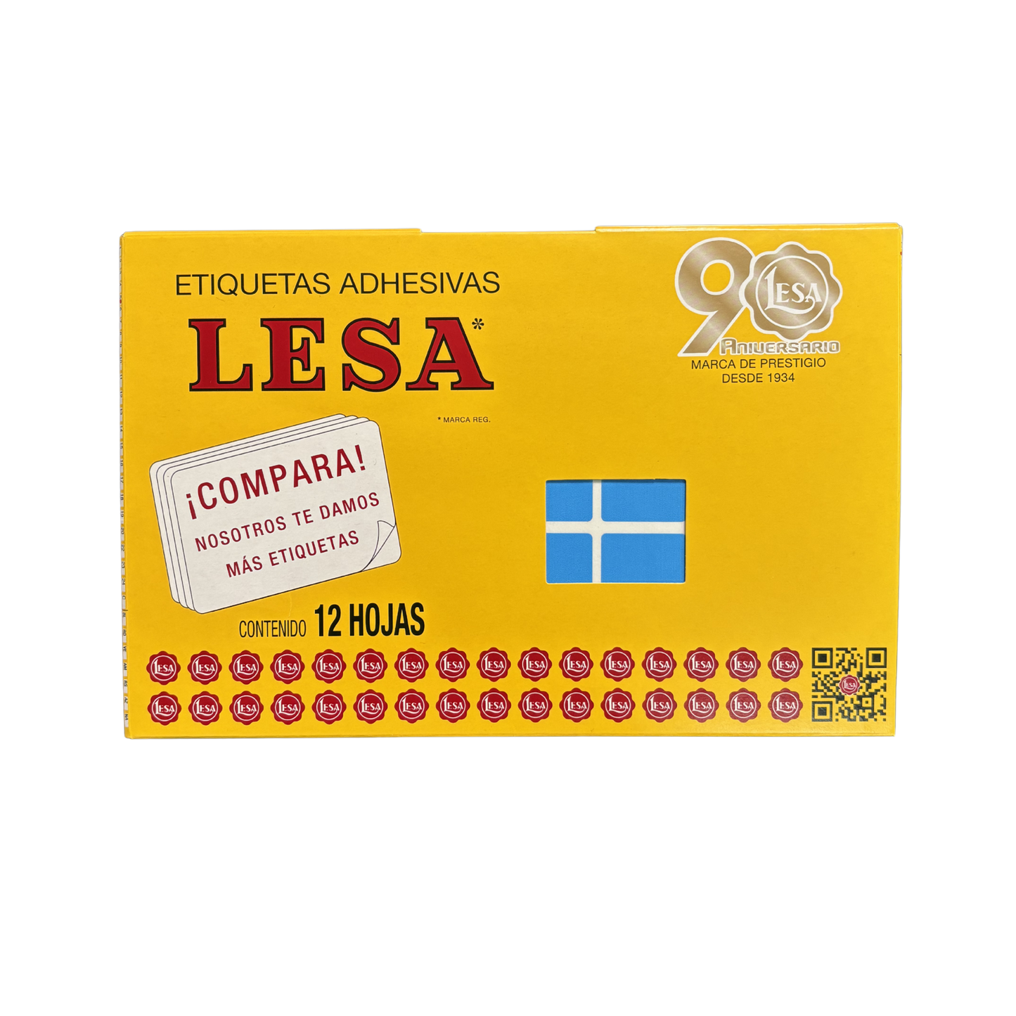Etiqueta Adhesiva #5 (25 x 25 mm) 12 Hojas con 40 (480) |  LESA 2-505