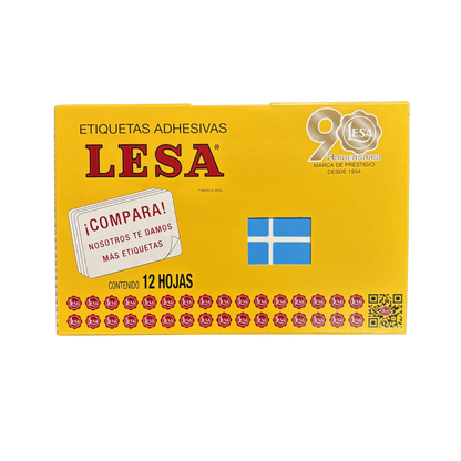 Etiqueta Adhesiva #5 (25 x 25 mm) 12 Hojas con 40 (480) |  LESA 2-505
