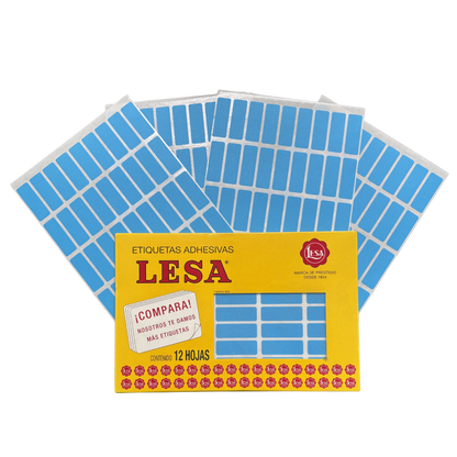 Etiqueta Adhesiva #6 (38 x 13 mm) 12 Hojas con 45 (540) |  LESA
