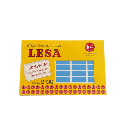 Etiqueta Adhesiva #6 (38 x 13 mm) 12 Hojas con 45 (540) |  LESA