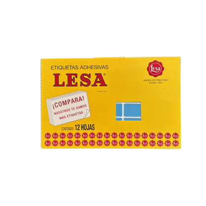 Etiqueta Adhesiva #7 (38 x 21 mm) 12 Hojas con 30 (360) |  LESA 2-507