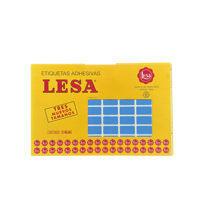 Etiqueta Adhesiva #8 (24 x 13 mm) 12 Hojas con 72 (864) | Lesa 2-508