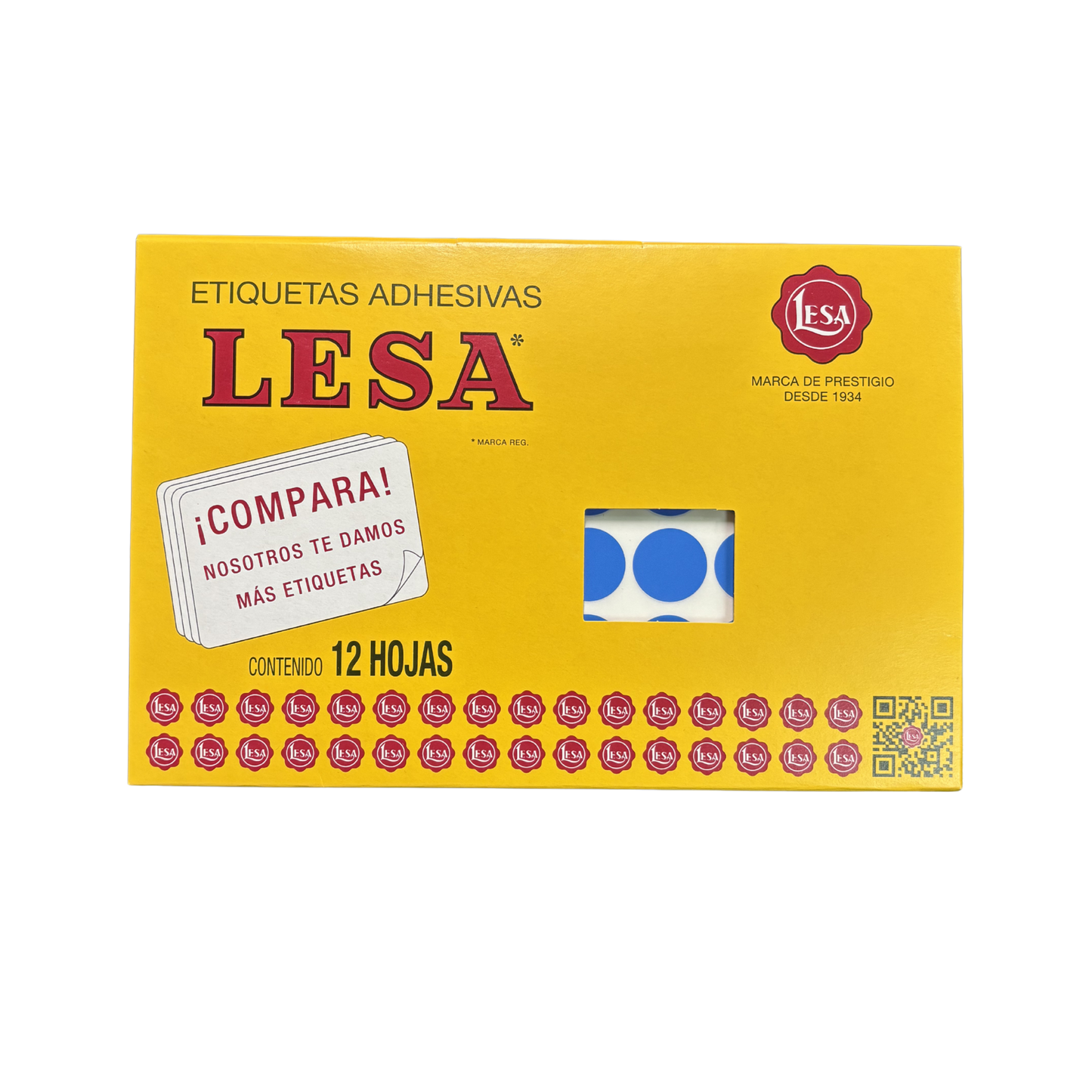 Etiqueta Circular #9 (20mm) con 12 Hojas con 60 | LESA
