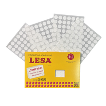 Etiqueta Adhesiva #11 (15 mm) Blanca 20 Hojas con 42 (1680) | Lesa 2-511BL