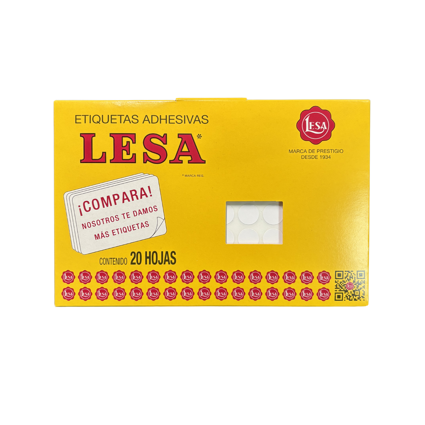 Etiqueta Adhesiva #11 (15 mm) Blanca 20 Hojas con 42 (1680) | Lesa 2-511BL